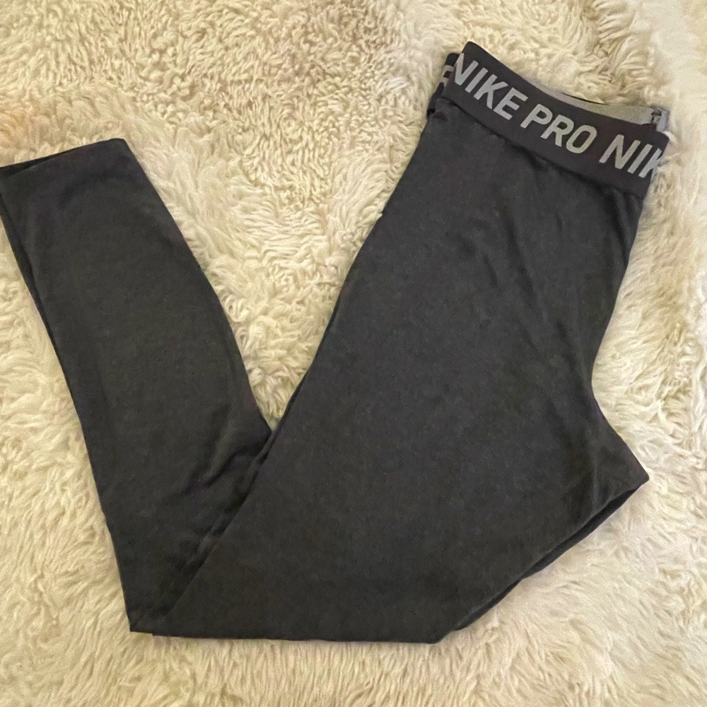 Charcoal L Nike Dri-Fit Athletic Leggings